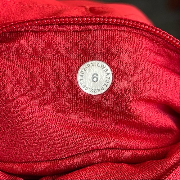 Rare Lululemon Pace Rival Skirt (Tall) *4-way Stretch 15" Dark Red Size 6 - Picture 4 of 4